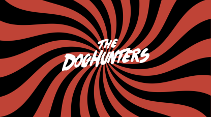 The DogHunters Titelbild Hintergrund (Spirale mit Schriftzug)